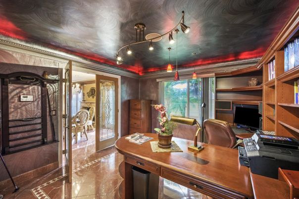 Home Office, Interior, Pendant Lights