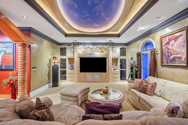 Interior, Living room, Recessed Lighting