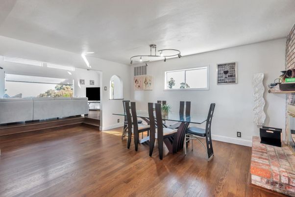 Dining room, Interior, Wood Texture Flooring