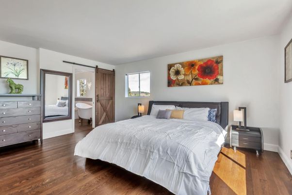 Bedroom, Interior, Wood Texture Flooring