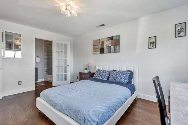 Bedroom, Interior, Wood Texture Flooring