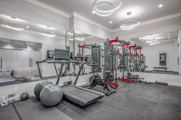Fitness Equipment, Interior, Recessed Lighting