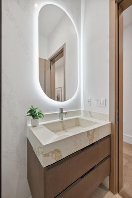 Bathroom, Interior, Marble Walls