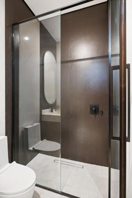 Bathroom, Glass Shower, Interior