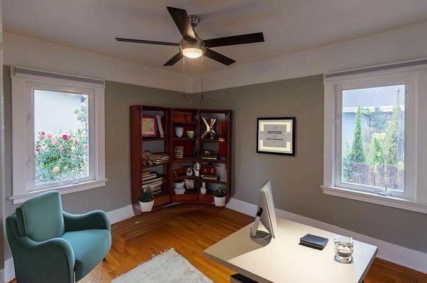Home Office, Interior, Wood Texture Flooring