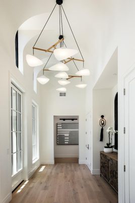 Interior, Pendant Lights, Wood Texture Flooring