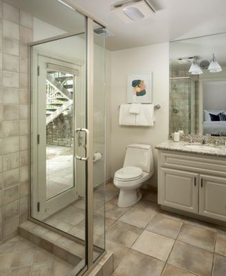 Bathroom, Glass Shower, Interior