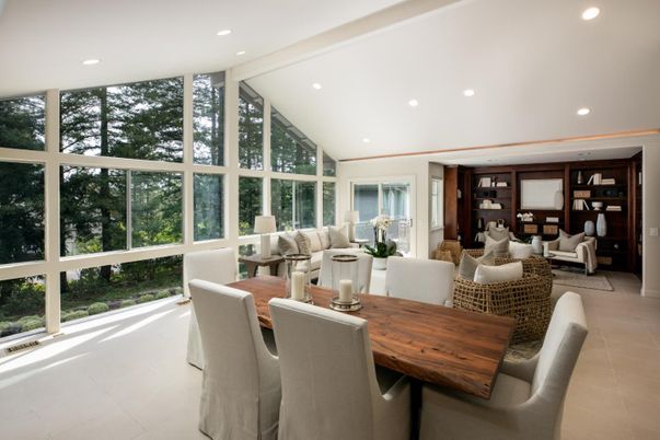 Dining room, Interior, Living room, Recessed Lighting