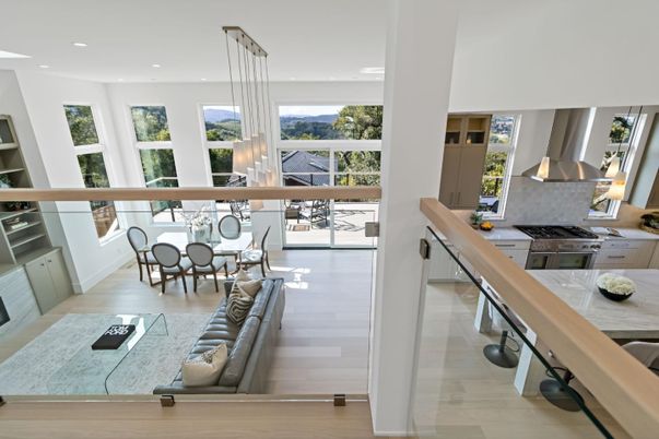 Dining room, Interior, Kitchen, Living room, Pendant Lights, Recessed Lighting, Wood Texture Flooring