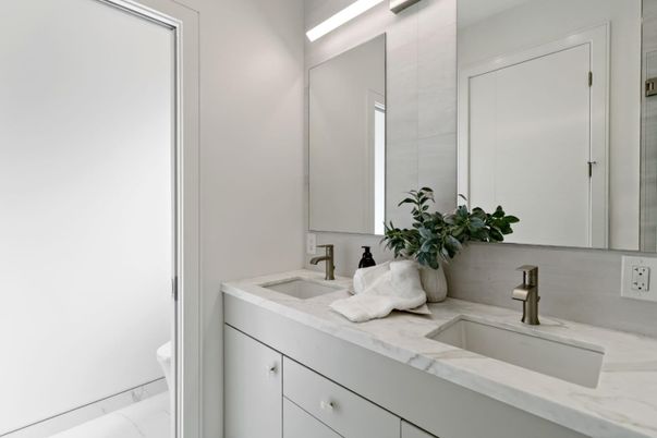 Bathroom, Dual Sink Vanities, Interior, Marble