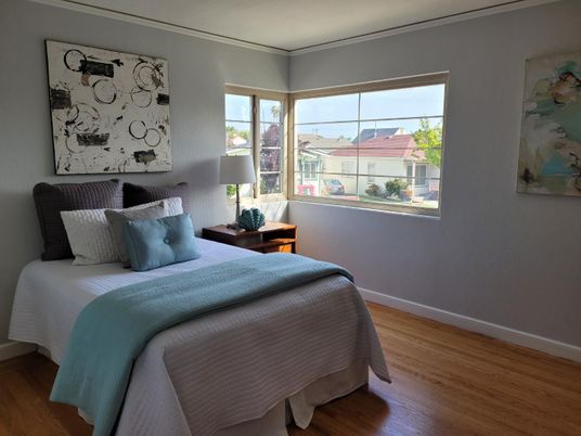 Bedroom, Interior, Wood Texture Flooring