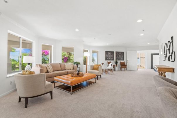 Interior, Living room, Recessed Lighting