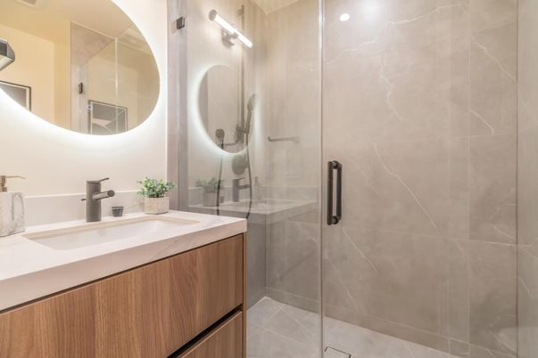 Bathroom, Glass Shower, Interior