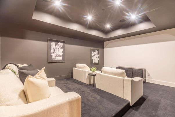 Interior, Living room, Recessed Lighting