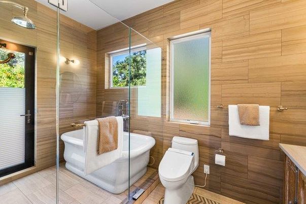 Bathroom, Interior, Wooden Walls