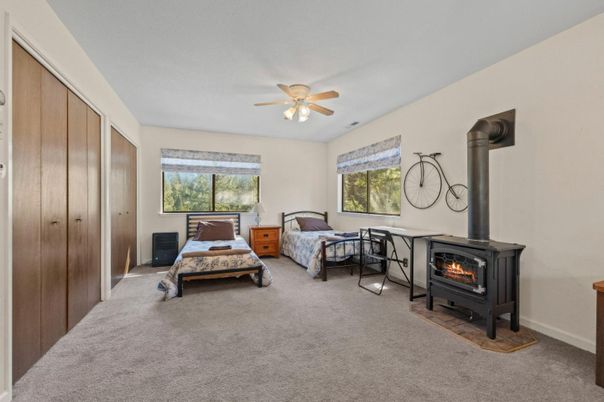Bedroom, Fireplace, Interior