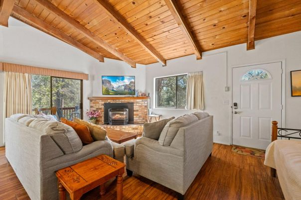 Fireplace, Interior, Living room, Wooden Beams, Wooden Ceilings, Wood Texture Flooring