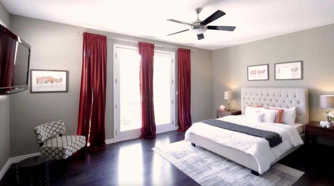 Bedroom, Interior, Wood Texture Flooring