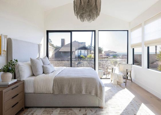 Bedroom, Interior, Wood Texture Flooring