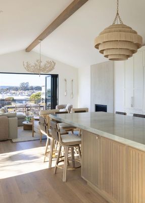 Chandelier, Dining room, Interior, Living room, Pendant Lights, Wooden Beams, Wood Texture Flooring