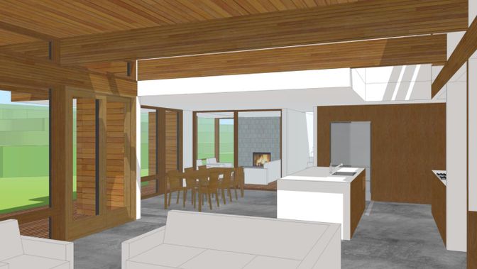 Fireplace, Interior, Wooden Beams, Wooden Ceilings, Wooden Walls