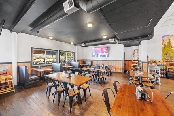 Dining room, Interior, Wood Texture Flooring