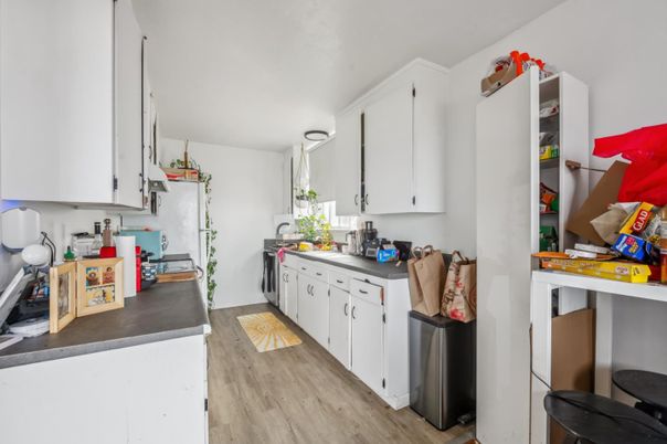 Interior, Kitchen, Wood Texture Flooring