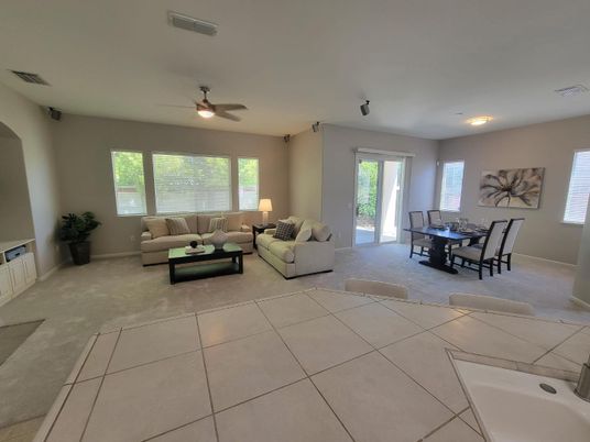 Dining room, Interior, Living room, Recessed Lighting