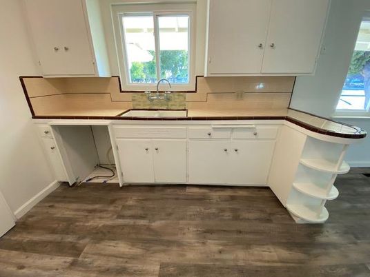 Interior, Kitchen, Wood Texture Flooring