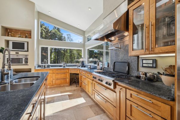Interior, Kitchen, Recessed Lighting, Tile Countertops