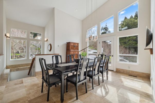 Dining room, Interior, Pendant Lights, Recessed Lighting