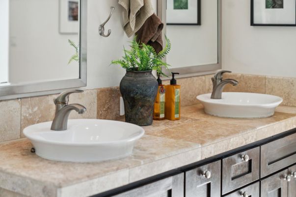 Bathroom, Interior, Tile Countertops