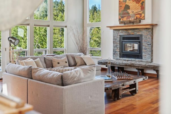 Fireplace, Interior, Living room, Wood Texture Flooring
