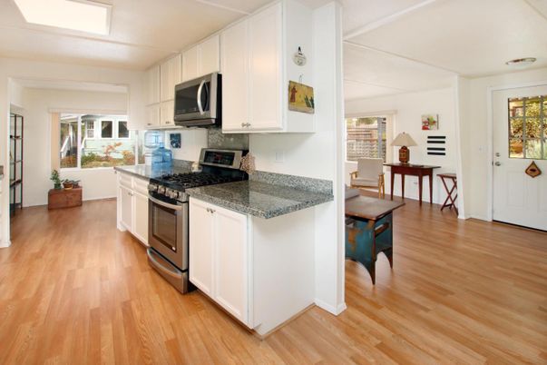 Interior, Kitchen, Wood Texture Flooring