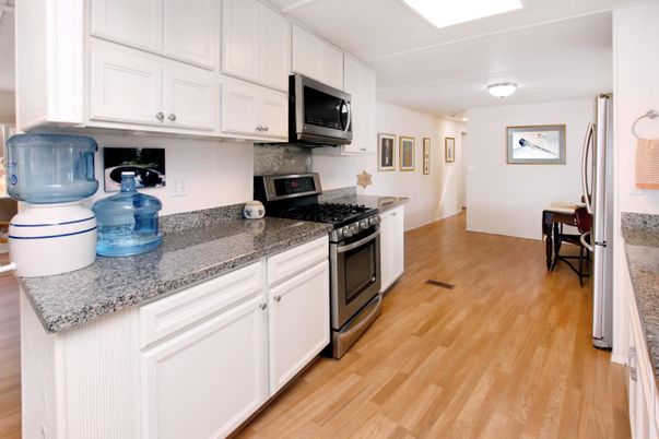 Interior, Kitchen, Wood Texture Flooring