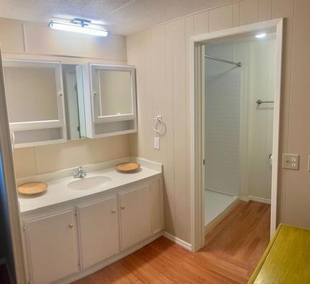 Bathroom, Interior, Wood Texture Flooring