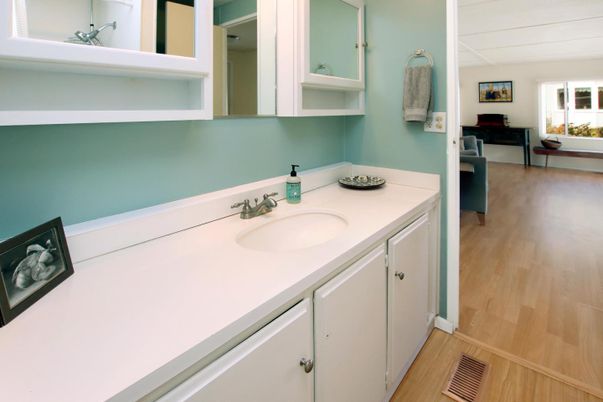 Bathroom, Interior, Wood Texture Flooring