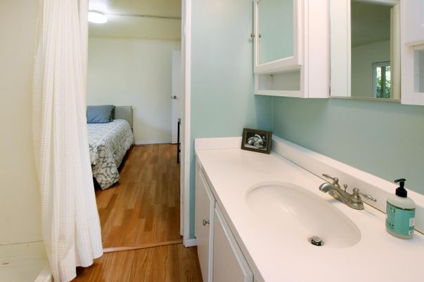 Bathroom, Interior, Wood Texture Flooring