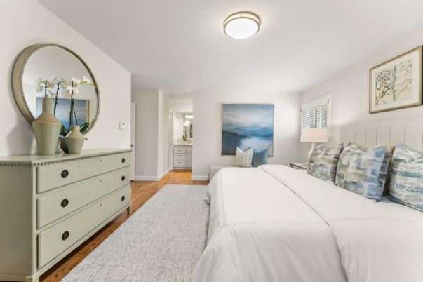Bedroom, Interior, Wood Texture Flooring