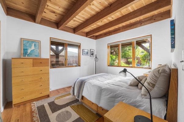 Bedroom, Interior, Wooden Beams, Wooden Ceilings, Wood Texture Flooring