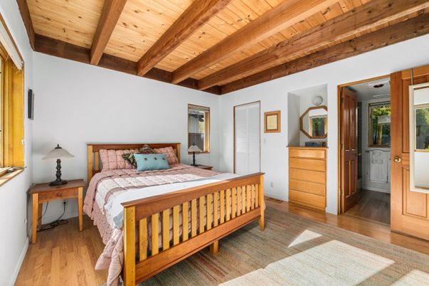 Bedroom, Interior, Wooden Beams, Wooden Ceilings, Wood Texture Flooring