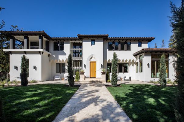 Backyard, Exterior, Facade, Mediterranean