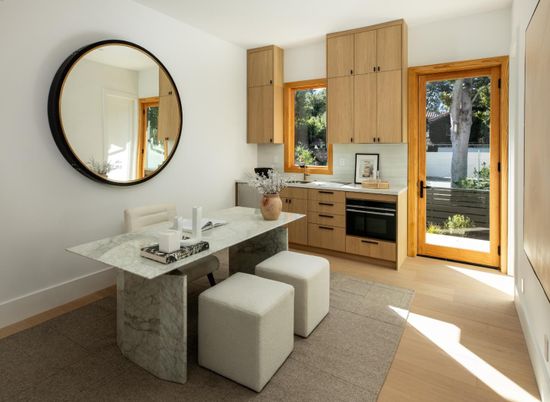 Interior, Kitchen, Wood Texture Flooring