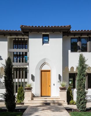 Exterior, Facade, Spanish Mediterranean
