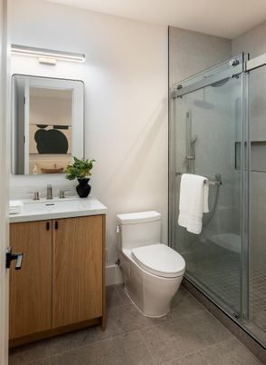 Bathroom, Glass Shower, Interior