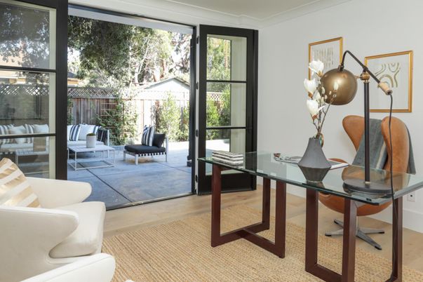Home Office, Interior, Wood Texture Flooring
