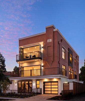 Attached, Exterior, Facade, Modern