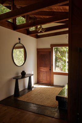 Interior, Wooden Beams, Wood Texture Flooring