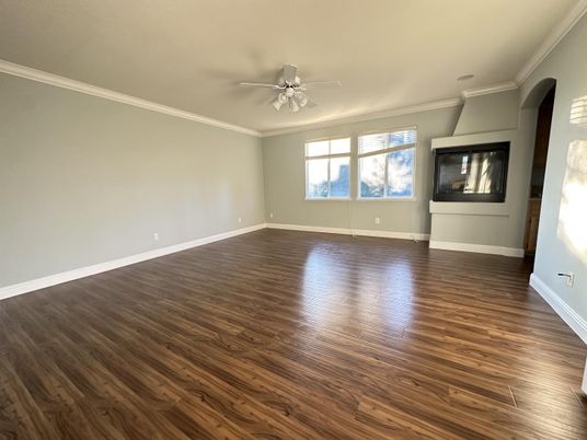 Empty room, Fireplace, Interior, Wood Texture Flooring