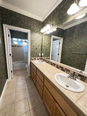 Bathroom, Dual Sink Vanities, Interior, Tile Countertops
